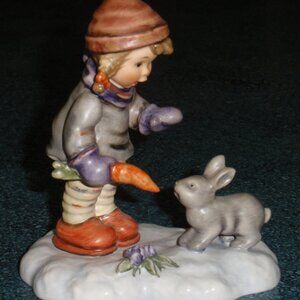LIMITED EDITION "Peaceful Offering" Hummel Figurine #2066 Girl With Bunny GIFT!